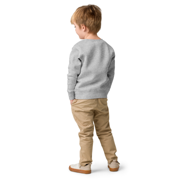 kids-crew-neck-sweatshirt-heather-back-6a02fb424152e.png Mini-Wikinger Flensborg & Sydslesvig – Kinder-Fleecepullover