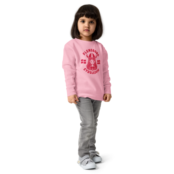 kids-crew-neck-sweatshirt-pink-right-front-6a02fc292bffc.png Mini-Wikingerin Flensborg & Sydslesvig – Kinder-Fleecepullover