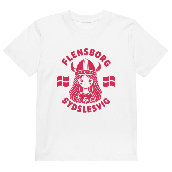 kids-organic-cotton-mini-creator-2.0-t-shirt-white-front-6a01df0cdb194.png Mini-Wikingerin Flensborg & Sydslesvig – Bio Kinder-T-Shirt