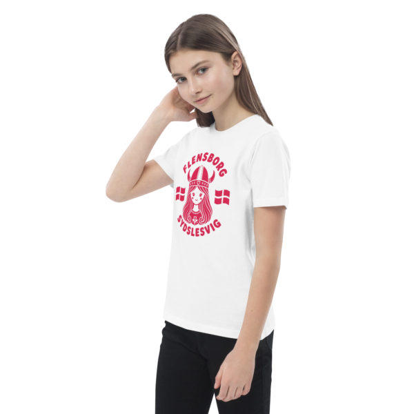 kids-organic-cotton-mini-creator-2.0-t-shirt-white-left-front-6a01df0cdab60.png Mini-Wikingerin Flensborg & Sydslesvig – Bio Kinder-T-Shirt