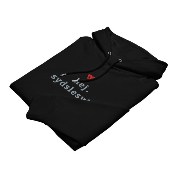 unisex-essential-eco-cruiser-2.0-hoodie-black-front-6a13e11d98ef5.jpg Hej Sydslesvig. — Bestickter Eco Hoodie