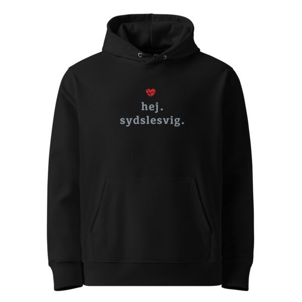 unisex-essential-eco-cruiser-2.0-hoodie-black-front-6a13e11d9b59e.jpg Hej Sydslesvig. — Bestickter Eco Hoodie
