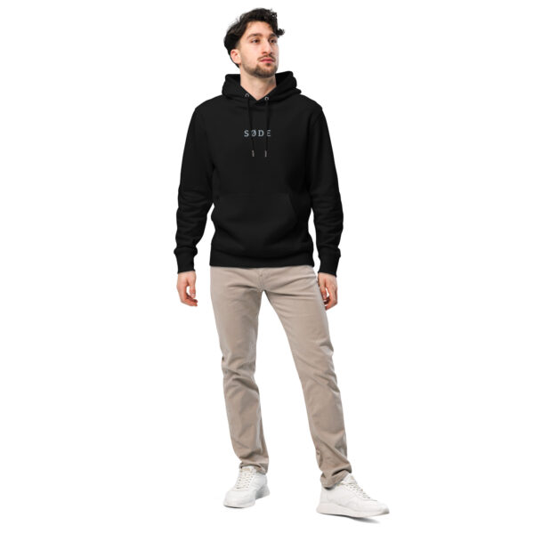 unisex-essential-eco-cruiser-2.0-hoodie-black-front-6a13e240e5544.jpg SØDE. — Hoodie mit feinem Stick