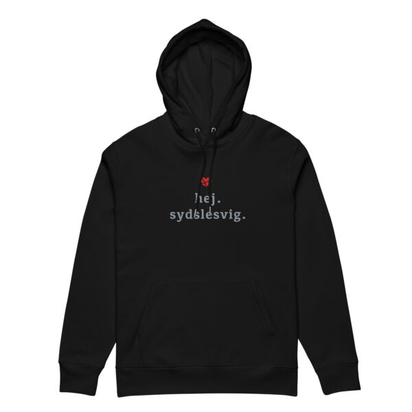 unisex-essential-eco-cruiser-2.0-hoodie-black-front-6a15822920034.jpg Hej Sydslesvig. — Bestickter Eco Hoodie