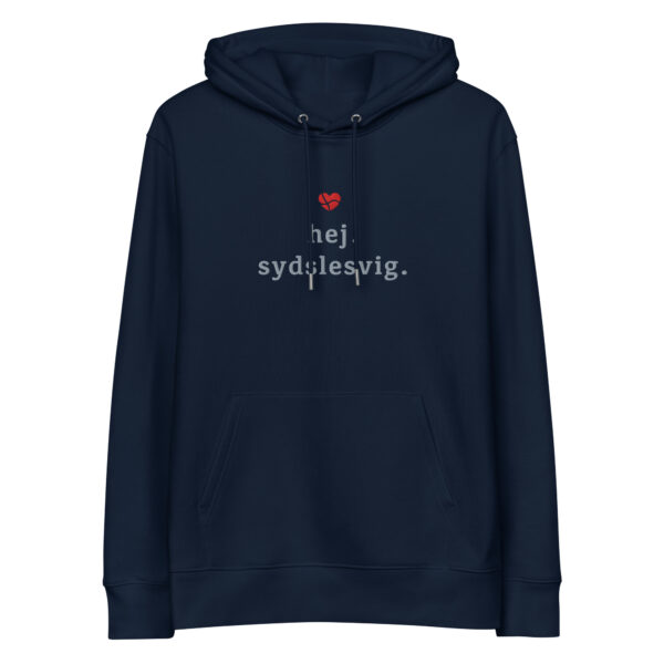unisex-essential-eco-cruiser-2.0-hoodie-french-navy-front-6a1581f8ec842.jpg Hej Sydslesvig. — Bestickter Eco Hoodie