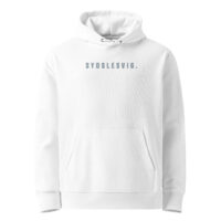 unisex-essential-eco-cruiser-2.0-hoodie-white-front-6a13e08798af4.jpg SYDSLESVIG. — Eco Hoodie mit Stick