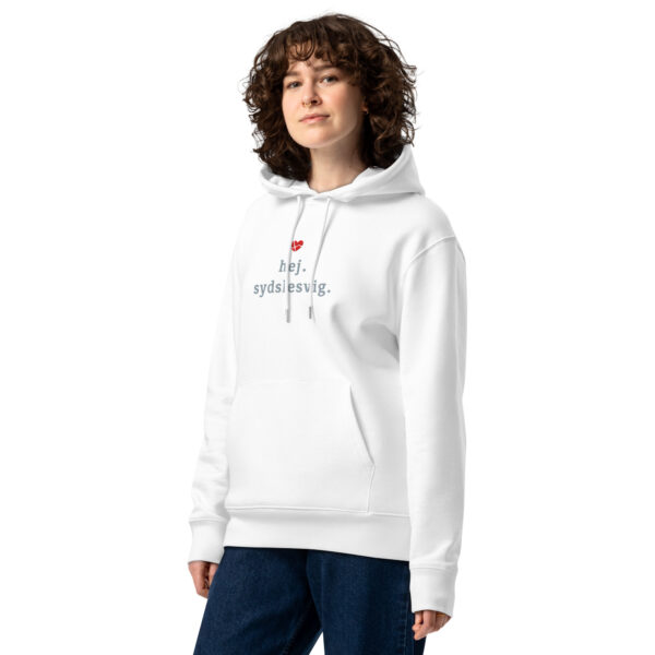 unisex-essential-eco-cruiser-2.0-hoodie-white-front-6a13e11da044d.jpg Hej Sydslesvig. — Bestickter Eco Hoodie