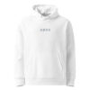 unisex-essential-eco-cruiser-2.0-hoodie-white-front-6a13e240e505a.jpg SØDE. — Hoodie mit feinem Stick