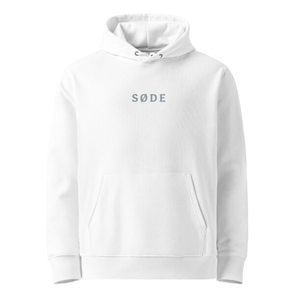 unisex-essential-eco-cruiser-2.0-hoodie-white-front-6a13e240e505a.jpg SØDE. — Hoodie mit feinem Stick