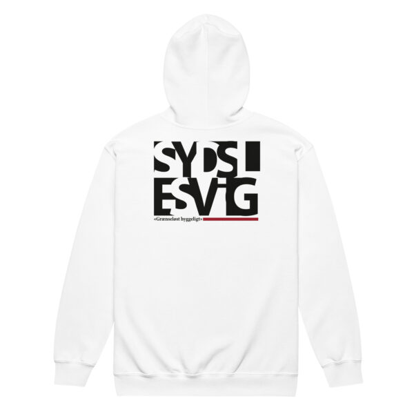 unisex-heavy-blend-zip-hoodie-white-back-6a0716868f061.jpg Sydslesvig „Grænseløst hyggeligt" – Zip-Hoodie (Streetwear)