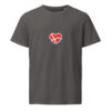unisex-organic-mid-light-crafter-t-shirt-anthracite-front-6a13670dc3b28.jpg Dannebrog Hjerte. — Nordic Identity Tee