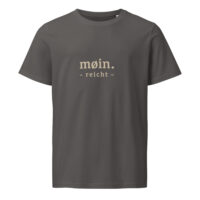 unisex-organic-mid-light-crafter-t-shirt-anthracite-front-6a136f102c892.jpg Moin. Reicht. — Organic North Tee