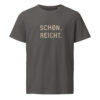 unisex-organic-mid-light-crafter-t-shirt-anthracite-front-6a13843602fdc.jpg SCHØN. REICHT. — Shirt mit Küstenattitüde