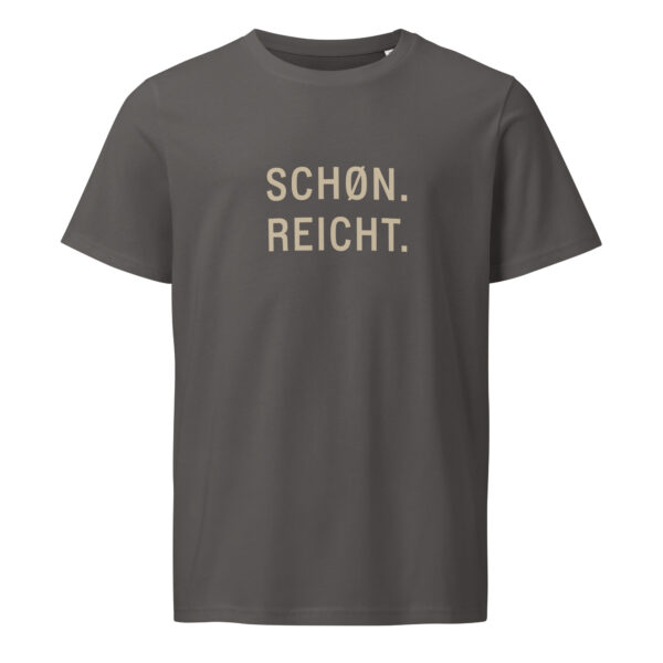 unisex-organic-mid-light-crafter-t-shirt-anthracite-front-6a13843602fdc.jpg SCHØN. REICHT. — Shirt mit Küstenattitüde