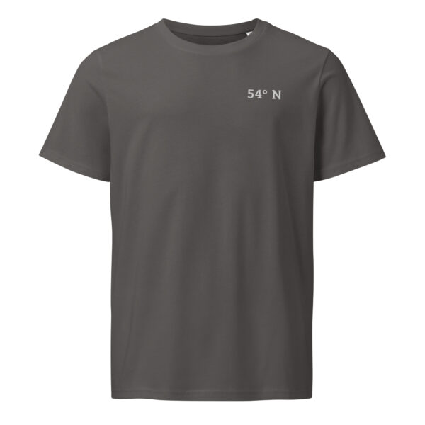 unisex-organic-mid-light-crafter-t-shirt-anthracite-front-6a1387be1b734.jpg 54° N. — Besticktes Küstenshirt