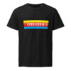 unisex-organic-mid-light-crafter-t-shirt-black-front-6a1364709acf8.jpg SYDSLESVIG. — Banner Tee mit Löwen & Minderheitenfarben