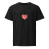 unisex-organic-mid-light-crafter-t-shirt-black-front-6a13670dc4ba1.jpg Dannebrog Hjerte. — Nordic Identity Tee