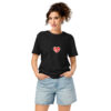 unisex-organic-mid-light-crafter-t-shirt-black-front-6a13670dc6eff.jpg Dannebrog Hjerte. — Nordic Identity Tee