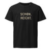 unisex-organic-mid-light-crafter-t-shirt-black-front-6a13843603718.jpg SCHØN. REICHT. — Shirt mit Küstenattitüde
