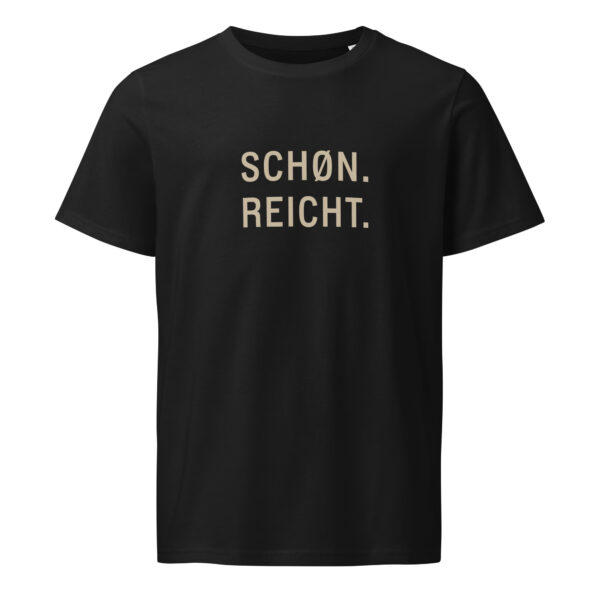 unisex-organic-mid-light-crafter-t-shirt-black-front-6a13843603718.jpg SCHØN. REICHT. — Shirt mit Küstenattitüde