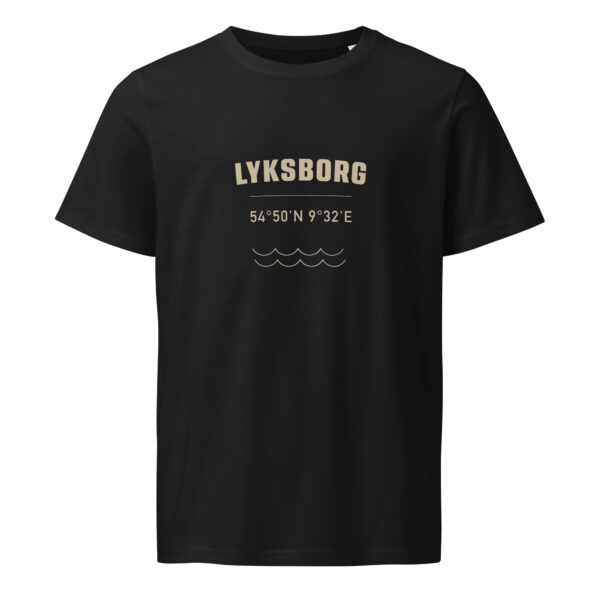 unisex-organic-mid-light-crafter-t-shirt-black-front-6a1393bb25e1d.jpg Lyksborg. — Fjordkante Tee