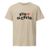 unisex-organic-mid-light-crafter-t-shirt-desert-dust-front-6a13643856fa7.jpg SYD SLESVIG. — Modern Heart Logo Tee