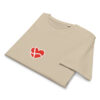 unisex-organic-mid-light-crafter-t-shirt-desert-dust-front-6a13670dc5e34.jpg Dannebrog Hjerte. — Nordic Identity Tee