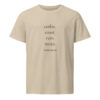 unisex-organic-mid-light-crafter-t-shirt-desert-dust-front-6a138ab600e66.jpg Coffee. Coast. Rain. Mojn. — Nordic Everyday Tee