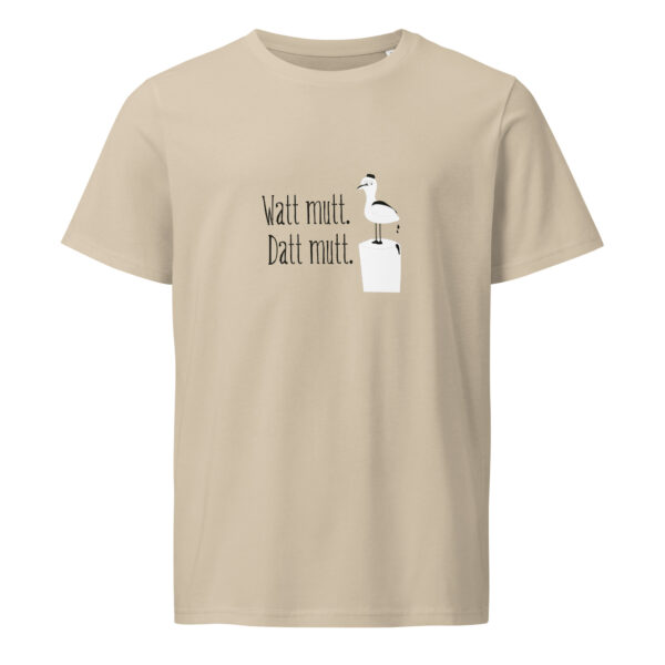 unisex-organic-mid-light-crafter-t-shirt-desert-dust-front-6a138b94caff7.jpg Watt mutt, datt mutt. — Möwen-Shirt mit Küstenhumor