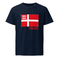 unisex-organic-mid-light-crafter-t-shirt-french-navy-front-6a136455aaedf.jpg Dannebrog. Sydslesvig Edition. — Borderland Flag Tee