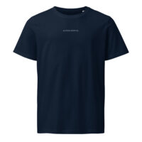 unisex-organic-mid-light-crafter-t-shirt-french-navy-front-6a137570843cf.jpg SYDSLESVIG. — Besticktes Tee mit Nordgefühl