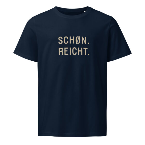 unisex-organic-mid-light-crafter-t-shirt-french-navy-front-6a13843603856.jpg SCHØN. REICHT. — Shirt mit Küstenattitüde