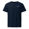 unisex-organic-mid-light-crafter-t-shirt-french-navy-front-6a1387be1be69.jpg 54° N. — Besticktes Küstenshirt