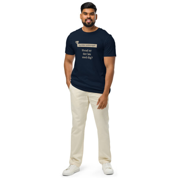 unisex-organic-mid-light-crafter-t-shirt-french-navy-front-6a138fdebd318.jpg Hvad er der løs med dig? — Petuh Mood Tee