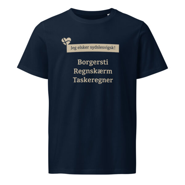 unisex-organic-mid-light-crafter-t-shirt-french-navy-front-6a1391d63f277.jpg Borgersti. Regnskærm. Taskeregner. — Sydslesvigsk Tee