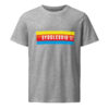 unisex-organic-mid-light-crafter-t-shirt-heather-grey-front-6a1364709aecb.jpg SYDSLESVIG. — Banner Tee mit Löwen & Minderheitenfarben