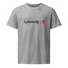 unisex-organic-mid-light-crafter-t-shirt-heather-grey-front-6a13668876bd5.jpg Sydslesvig Flag. — Borderland Identity Tee