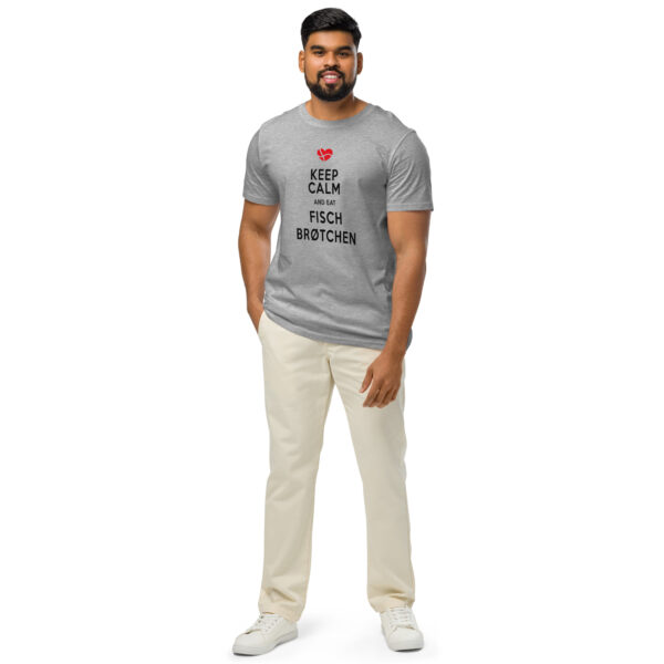 unisex-organic-mid-light-crafter-t-shirt-heather-grey-front-6a13895589431.jpg Keep Calm and Eat Fischbrötchen. — Küstenshirt