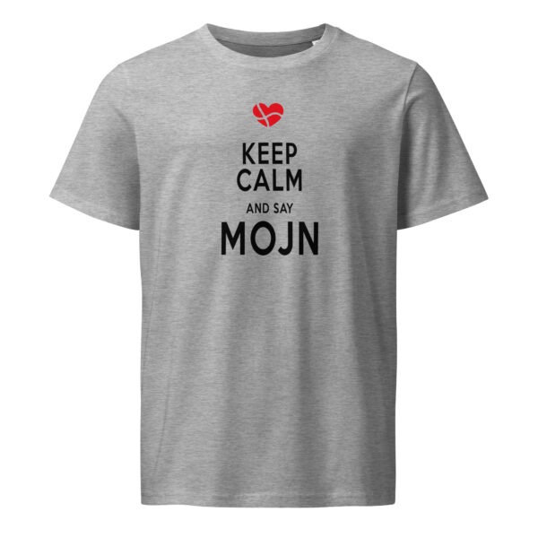 unisex-organic-mid-light-crafter-t-shirt-heather-grey-front-6a1389af8563e.jpg Keep Calm and Say Mojn. — Borderland Tee