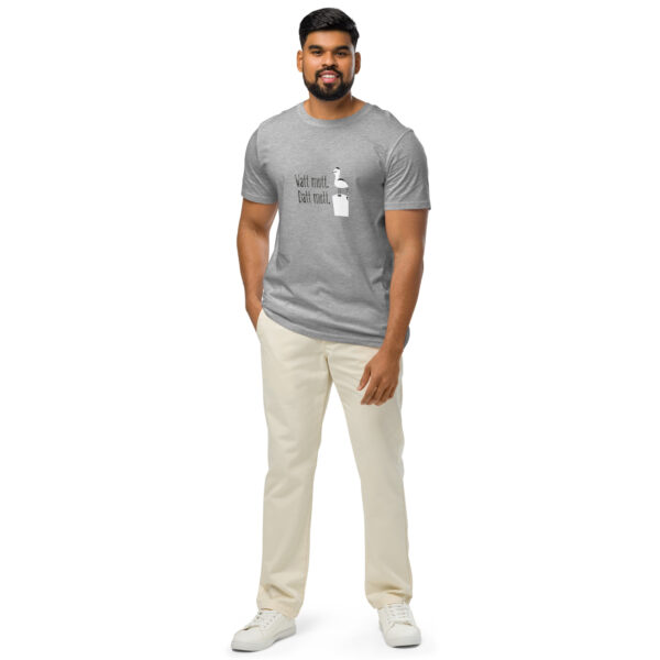 unisex-organic-mid-light-crafter-t-shirt-heather-grey-front-6a138b94cc103.jpg Watt mutt, datt mutt. — Möwen-Shirt mit Küstenhumor