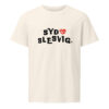 unisex-organic-mid-light-crafter-t-shirt-vintage-white-front-6a13643857639.jpg SYD SLESVIG. — Modern Heart Logo Tee