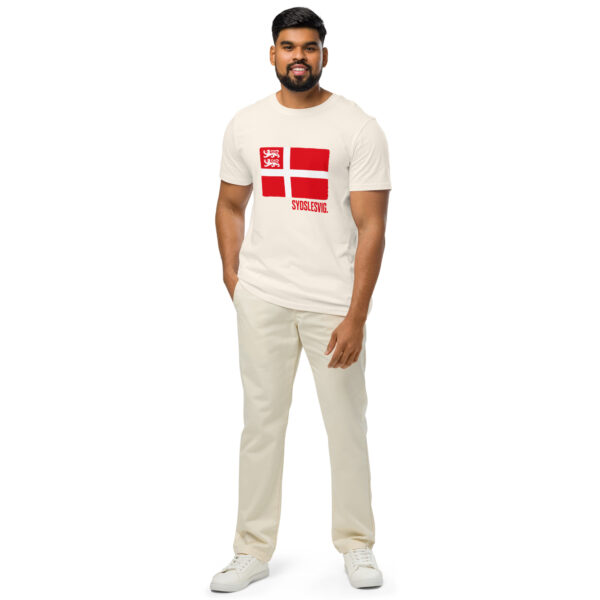 unisex-organic-mid-light-crafter-t-shirt-vintage-white-front-6a136455ad59b.jpg Dannebrog. Sydslesvig Edition. — Borderland Flag Tee