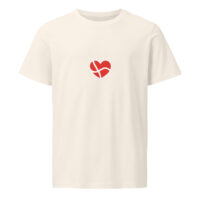 unisex-organic-mid-light-crafter-t-shirt-vintage-white-front-6a13670dc4e58.jpg Dannebrog Hjerte. — Nordic Identity Tee