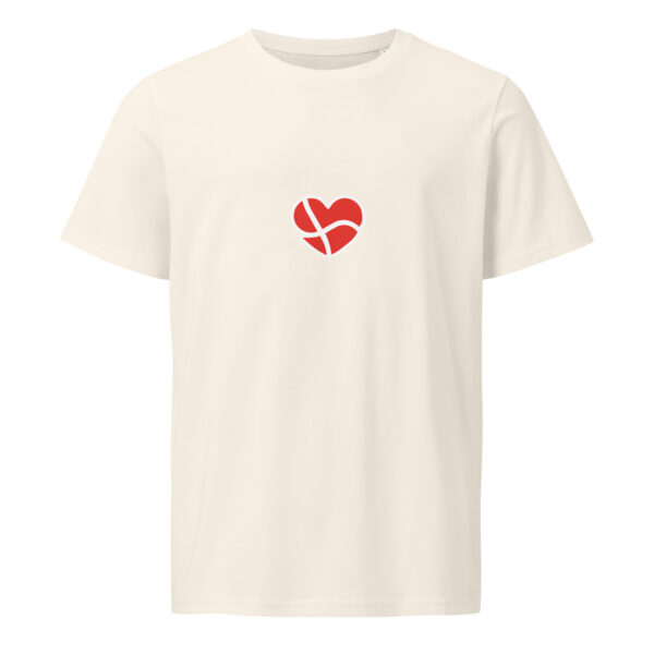 unisex-organic-mid-light-crafter-t-shirt-vintage-white-front-6a13670dc4e58.jpg Dannebrog Hjerte. — Nordic Identity Tee