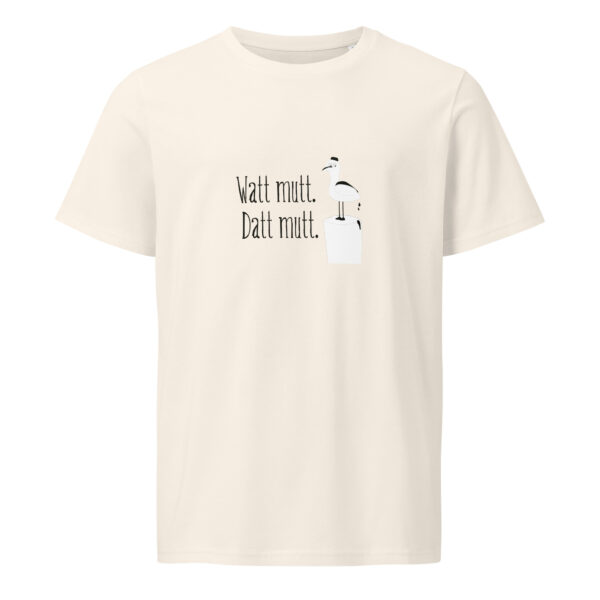 unisex-organic-mid-light-crafter-t-shirt-vintage-white-front-6a138b94cb13c.jpg Watt mutt, datt mutt. — Möwen-Shirt mit Küstenhumor