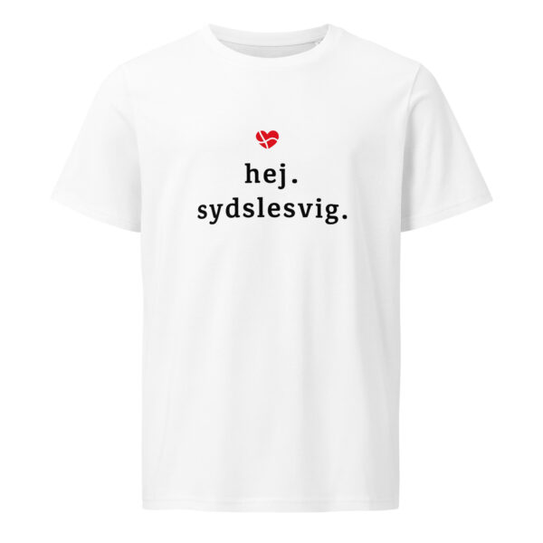 unisex-organic-mid-light-crafter-t-shirt-white-front-6a135f3bce36f.jpg Hej Sydslesvig. — Bio-Shirt mit Herz