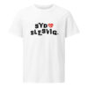 unisex-organic-mid-light-crafter-t-shirt-white-front-6a136438576d1.jpg SYD SLESVIG. — Modern Heart Logo Tee