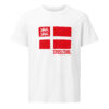 unisex-organic-mid-light-crafter-t-shirt-white-front-6a136455ab089.jpg Dannebrog. Sydslesvig Edition. — Borderland Flag Tee