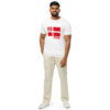 unisex-organic-mid-light-crafter-t-shirt-white-front-6a136455ad619.jpg Dannebrog. Sydslesvig Edition. — Borderland Flag Tee