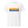 unisex-organic-mid-light-crafter-t-shirt-white-front-6a1364709aff4.jpg SYDSLESVIG. — Banner Tee mit Löwen & Minderheitenfarben